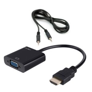 Adaptador HDMI (M) a VGA (H) c/audio en TecnoServiceChuy