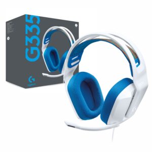 Audífonos Logitech G335 blancos gamer en TecnoServiceChuy