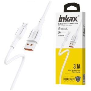 Cable Inkax Micro USB 3.1A blanco 1M en TecnoServiceChuy