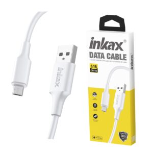 Cable Inkax Micro USB 3.1A blanco 3M en TecnoServiceChuy