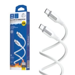 Cable Inkax USB-C 3.1a 1m blanco en TecnoServiceChuy