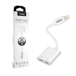 Cable adaptador Lightning Inkax 2 en 1 para Apple en TecnoServiceChuy