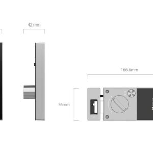 Cerradura inteligente Ezviz CS-DL03 gris en TecnoServiceChuy