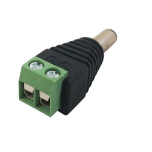 Conector NRG+ 12v 2.1mm macho para CCTV en TecnoServiceChuy