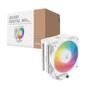 Cooler Deepcool AG400 Digital Blanco ARGB en TecnoServiceChuy