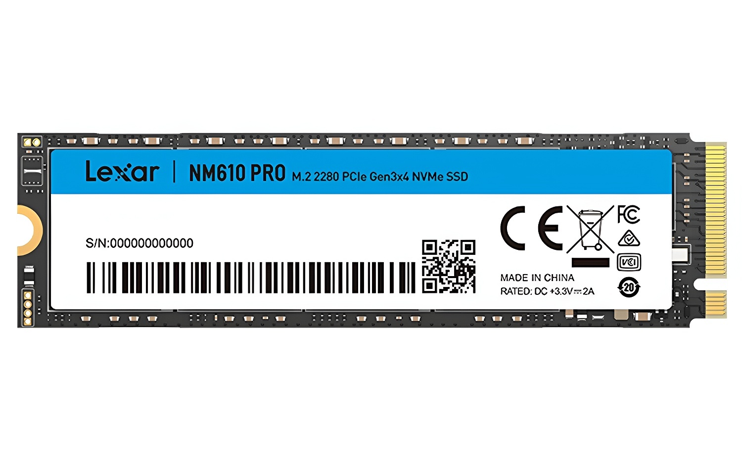 DiscoSSDLexar500GBM22280NVMePCIeGen3x4 Disco SSD Lexar 500GB M.2 2280 NVMe PCIe Gen3x4 en TecnoServiceChuy