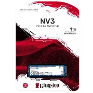 Disco SSD NV3 Kingston 1000GB NVMe M.2 2280 PCIe Gen4x4 en TecnoServiceChuy