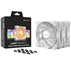 Fan be quiet! Light Wings LX 120mm PWM HS x 3 blanco en TecnoServiceChuy
