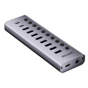 HUB USB-C Unitek 10 en 1 5Gbps con interruptor en TecnoServiceChuy