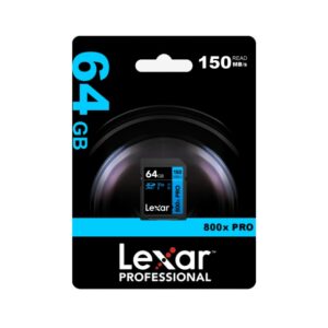 Memoria SDXC Lexar 800X Pro 64GB Blue Series en TecnoServiceChuy