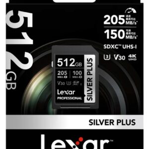 Memoria SDXC Lexar Pro 512GB Silver Plus en TecnoServiceChuy