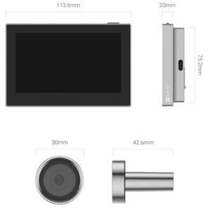 Mirilla smart Ezviz CS-HP2 (2MP) Silver en TecnoServiceChuy