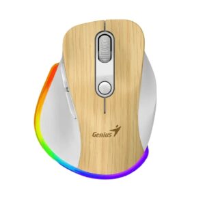 Mouse Genius Ergo 9000S Pro madera en TecnoServiceChuy