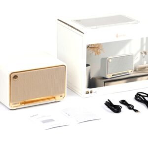 Parlante Portatil Edifier D32 Retro Blanco bluetooth en TecnoServiceChuy