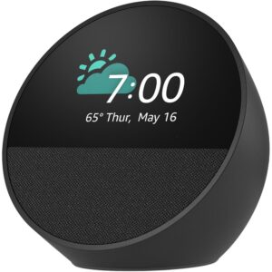 Parlante inteligente y Reloj Amazon Echo Spot negro en TecnoServiceChuy