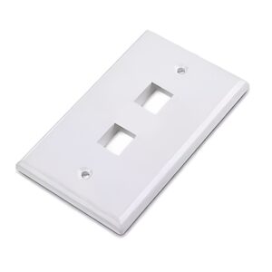 Plaqueta RJ45 NRG+ 2 puertos blanca en TecnoServiceChuy