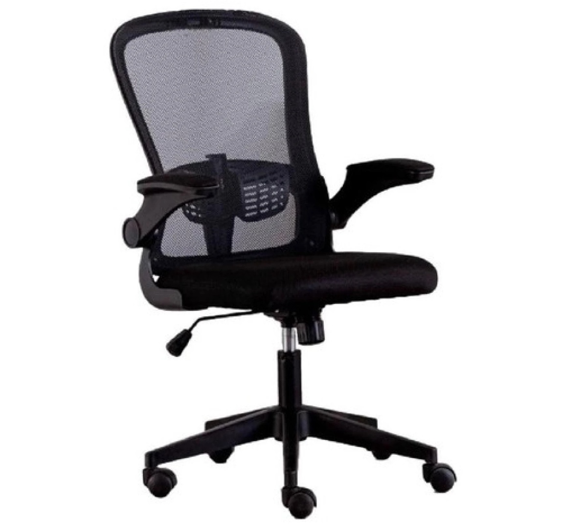 SilladeoficinaWeirNegraconposabrazos Silla de oficina Weir Negra con posabrazos en TecnoServiceChuy