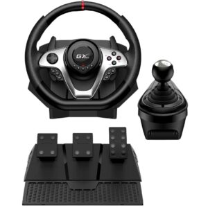 Volante Genius SpeedMaster X1 con vibracion, pedales y cambios en TecnoServiceChuy