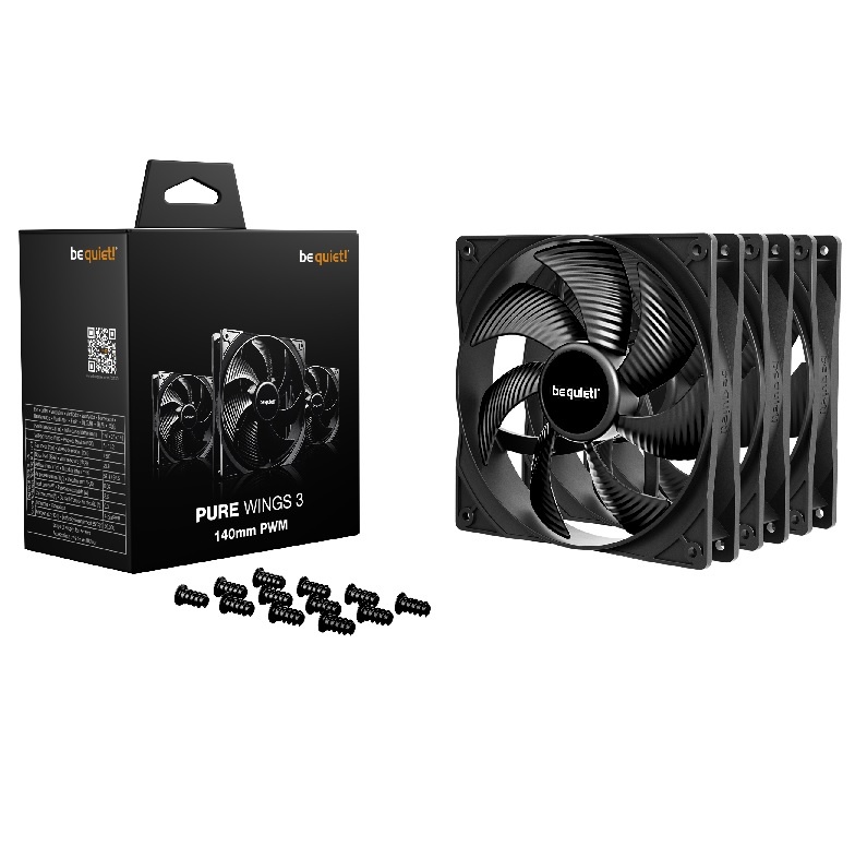 FanbequietPureWings3140mmPWMHSx3 Fan be quiet! Pure Wings 3 140mm PWM HS x 3 en TecnoServiceChuy
