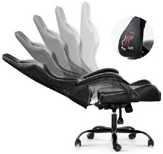 SillaGamerLumaxROMnegrogris Silla Gamer Lumax ROM negro/gris en TecnoServiceChuy