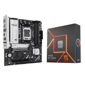 Combo Procesador AMD Ryzen 5 7600X y Mother Asus Prime B850M-A WiFi 6E AM5 en TecnoServiceChuy